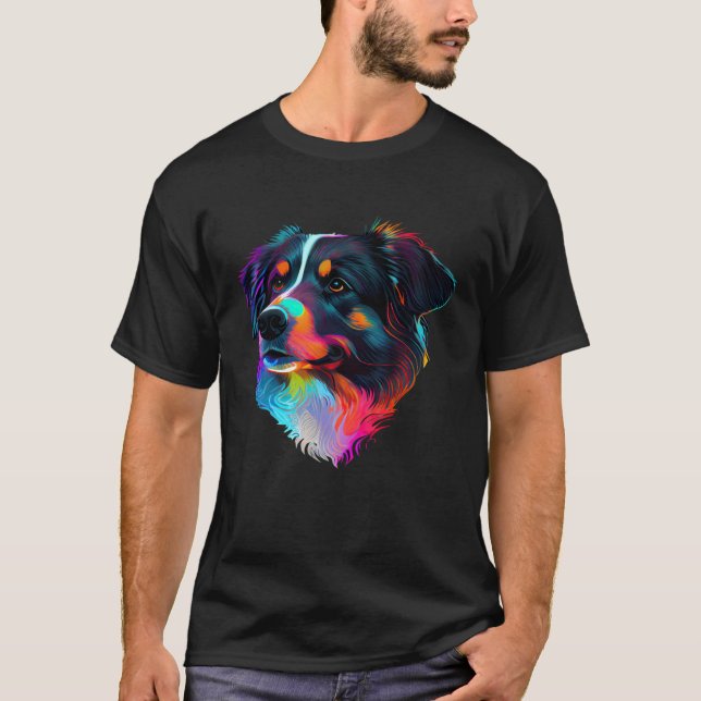 Camiseta Australian Shepherd Pop Australian Shepherd (Frente)