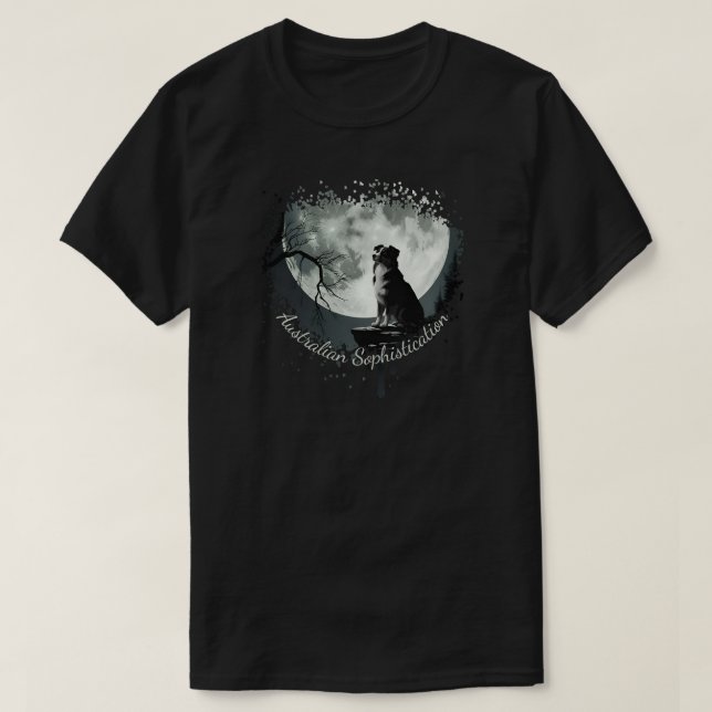Camiseta Australian Shepherd Sophistication (Frente do Design)