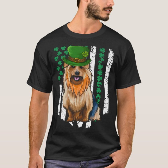 Camiseta Australian Terrier St Patricks Day Irish American  (Frente)