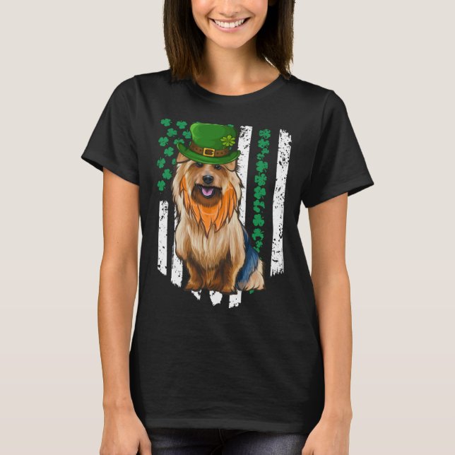 Camiseta Australian Terrier St Patricks Day Irish American  (Frente)