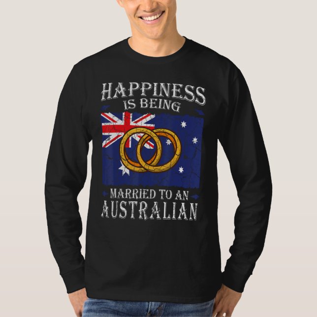 Camiseta Australian Wedding Australia Marriage Flag Married (Frente)