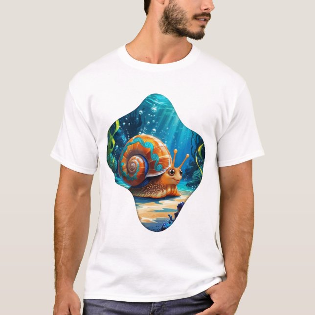 Camiseta Australiana Boho de Caracol Marinho | jac (Frente)