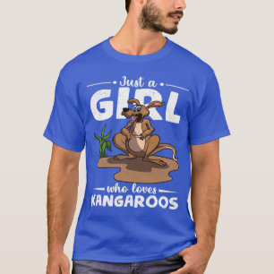 Camiseta Australiana Outback Girls Zoo Animal Kangaroo