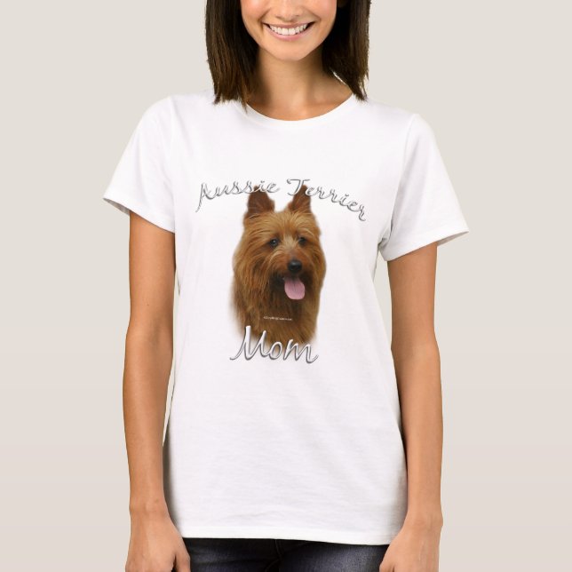 Camiseta australiana Terrier Mãe 2 (Frente)