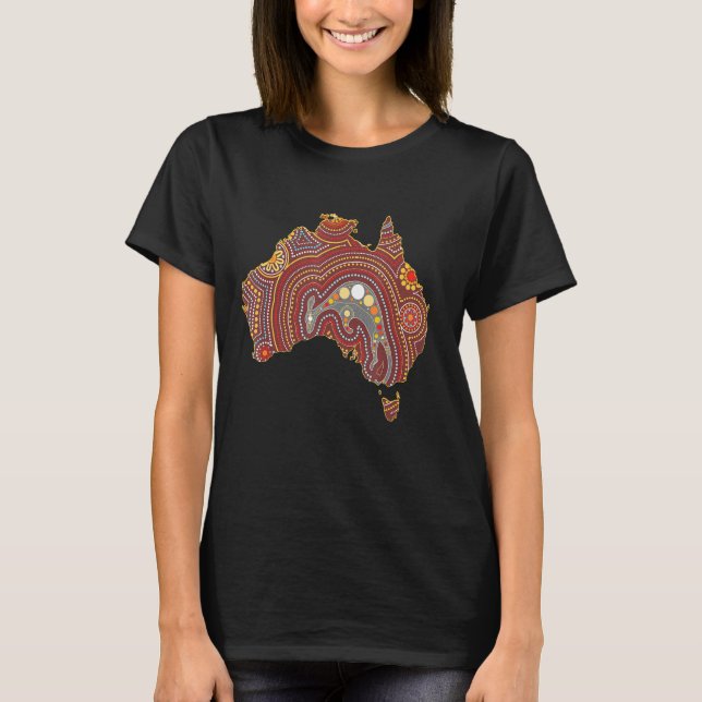 Camiseta australiano aborígene Aussie (Frente)
