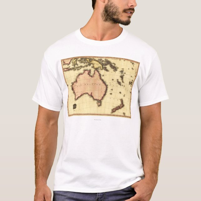 Camiseta AustraliaPanoramic MapAustralia (Frente)