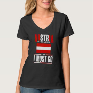 Camiseta Áustria Austríaco Bandeira da Áustria A Áustria Es