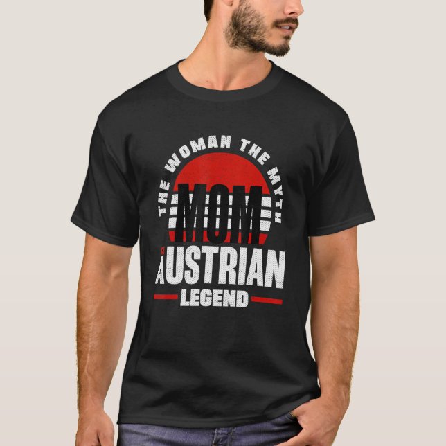 Camiseta Austria Austrian Austria Flag Mother (Frente)
