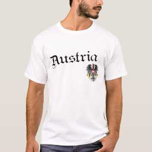 Camiseta Áustria e brasão