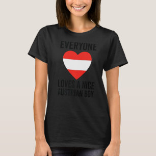 Camiseta Austria Flag All ama A Nice Austrian Boy