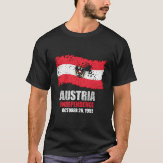 Camiseta Áustria Flag T Mostra Independência Austríaca
