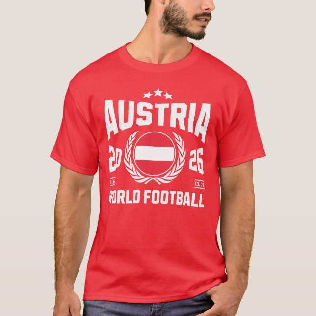 Camiseta Áustria Futebol 2026 (Frente)