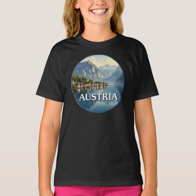 Camiseta Áustria Hallstatt União Europeia (Frente)
