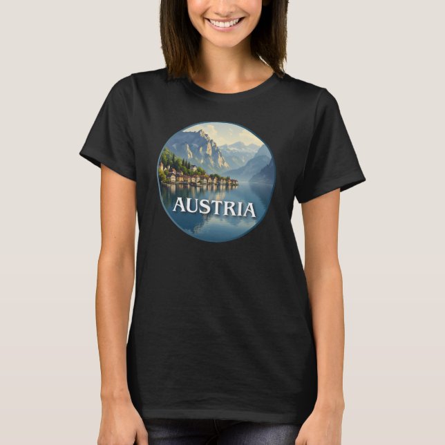 Camiseta Áustria Hallstatt União Europeia (Frente)