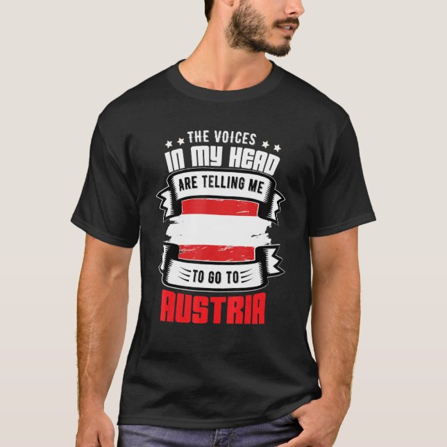 Camiseta Áustria Na Minha Cabeça (Frente)