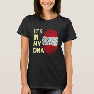 Camiseta Áustria No Meu Dna - Equipe Austríaca De Bandeira