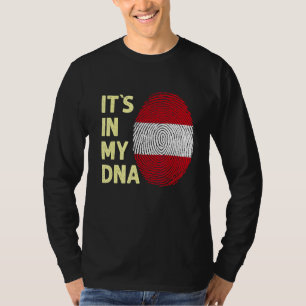 Camiseta Áustria No Meu Dna - Equipe Austríaca De Bandeira