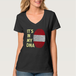 Camiseta Áustria No Meu Dna - Equipe Austríaca De Bandeira