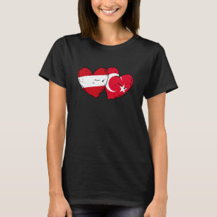 Camiseta Áustria Turquia Coração Bandeira Türkiye Austríaco