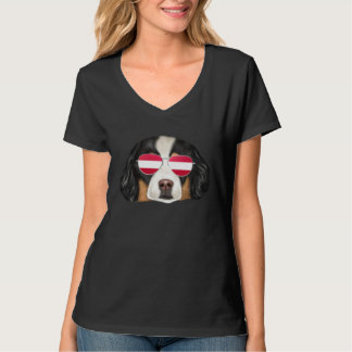 Camiseta Austrian Flag Bernese Mountain Dog Dog Austria Poc