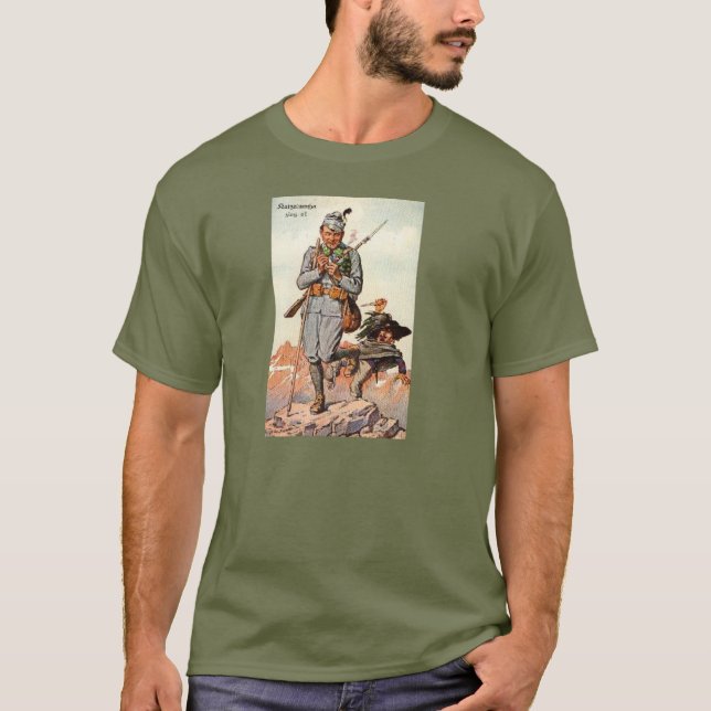 Camiseta Austro-húngaro que lutam os italianos (Frente)