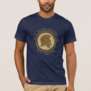 Camiseta Aut Viam Inveniam Aut Faciam - Capacete Romano