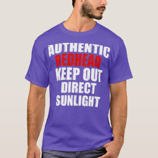 Camiseta Autenticidade de Redhead Mantenha Fora Direta de C