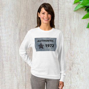 Camiseta Authentic 1972 Vintage Star Retro Birthday Design