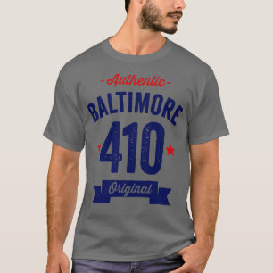 Camiseta Authentic Baltimore 410 Area Code