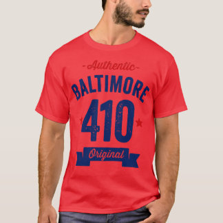 Camiseta Authentic Baltimore 410 Area Code