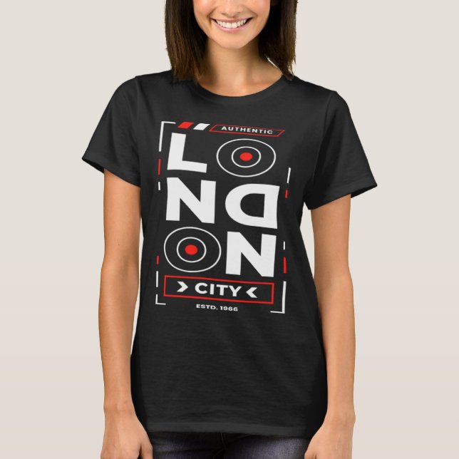 Camiseta Authentic London City Est 1966 (Frente)