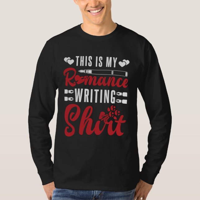 Camiseta Author Lifestyle This is Romance Writing Writers N (Frente)