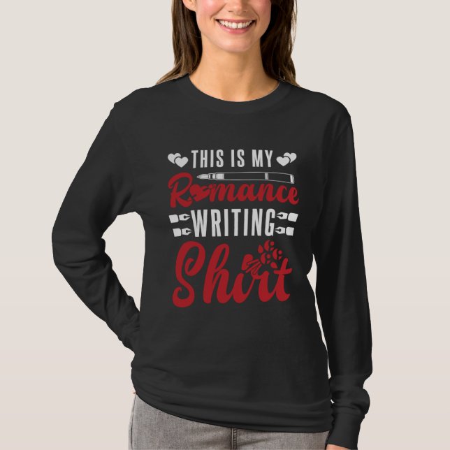 Camiseta Author Lifestyle This is Romance Writing Writers N (Frente)