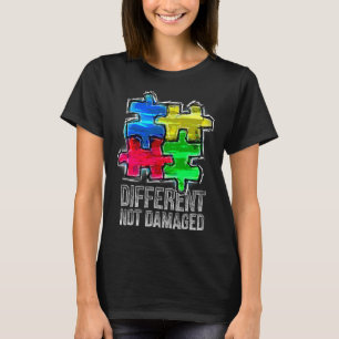 Camiseta Autism Acceptance Different Not Damaged