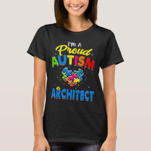 Camiseta Autism Architect Autism Awarness Accept Suporte L