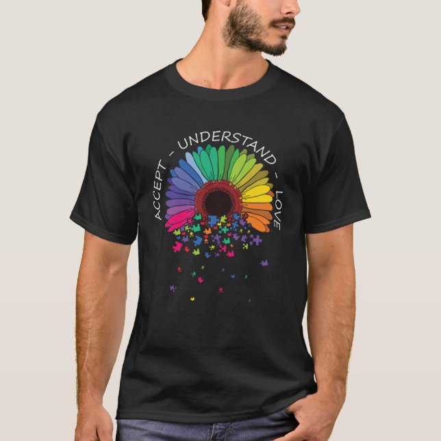 Camiseta Autism Awareness Accept Understand Love Support Au (Frente)