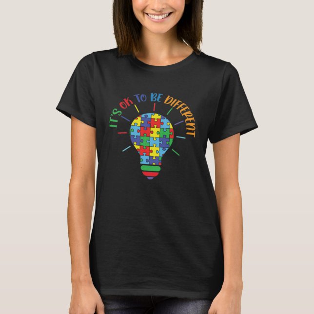 Camiseta Autism Awareness Acceptance Family Its Ok To Be Di (Frente)
