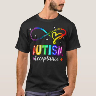 Camiseta Autism Awareness Acceptance Infinity Symbol