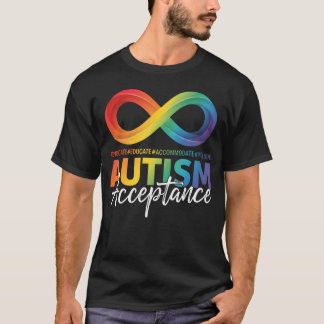 Camiseta Autism Awareness Acceptance Infinity Symbol