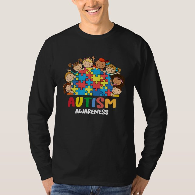 Camiseta Autism Awareness Acceptance Kids Women Grandma Mom (Frente)