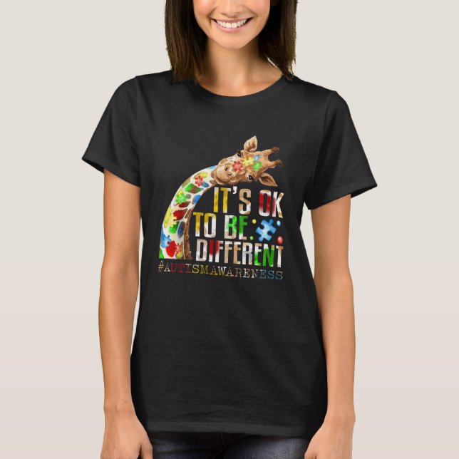 Camiseta Autism Awareness Acceptance Women Kid Its Ok To Be (Frente)