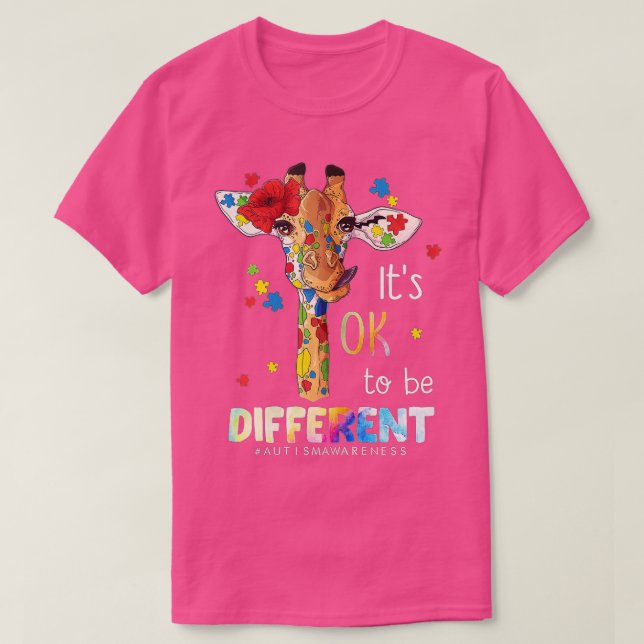Camiseta Autism Awareness Acceptance Women Kid Its Ok To Be (Frente do Design)