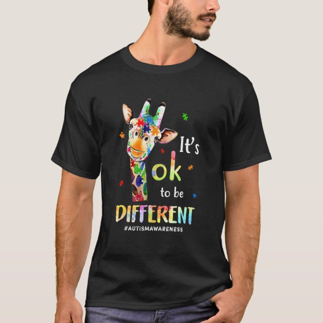 Camiseta Autism Awareness Acceptance Women Kid Its Ok To Be (Frente)
