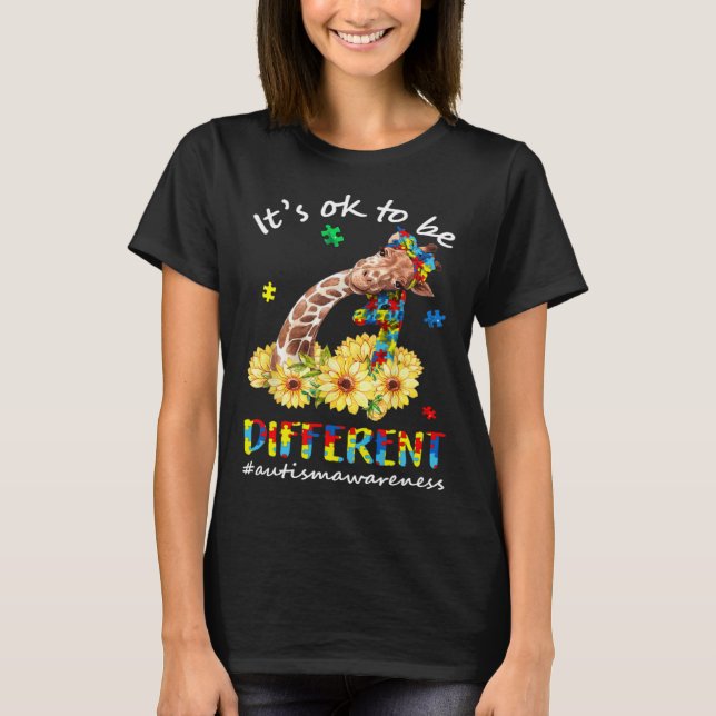 Camiseta Autism Awareness Acceptance Women Kid Its Ok To Be (Frente)