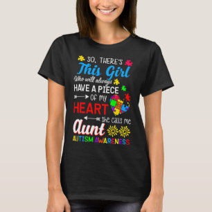 Camiseta Autism Awareness Aunt Autism Awareness