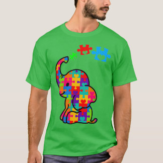 Camiseta Autism Awareness Autism Elephant Autism Mom Gift L