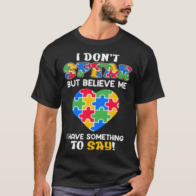 Camiseta Autism awareness autistic child Nonverbal  2 (Frente)