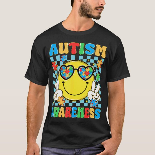 Camiseta Autism Awareness Autistic Puzzle Accept (Frente)