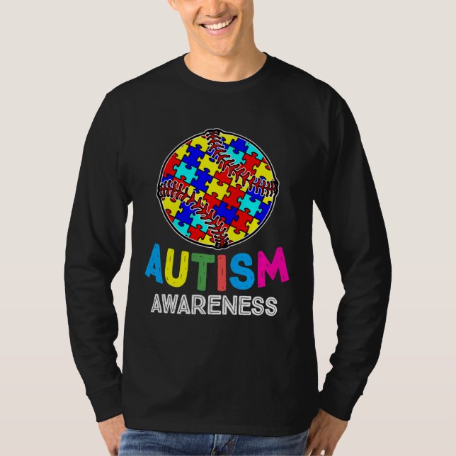Camiseta Autism Awareness Baseball     (Frente)