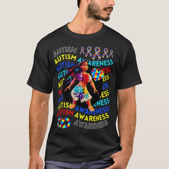 Camiseta Autism Awareness Childrens Navigating Autism Autis (Frente)
